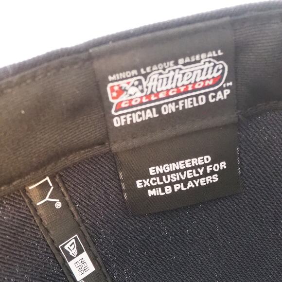 Buffalo Bisons New Era Red White Blue Patriotic Hat Fitted 7 1/8 Stars & Stripes - Picture 6 of 8